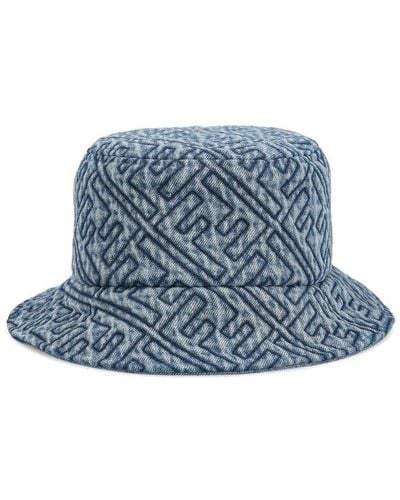 Fendi 'ff' Denim Bucket Hat - Blue