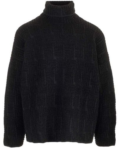 Fear Of God Jacquard Turtleneck Sweater - Black