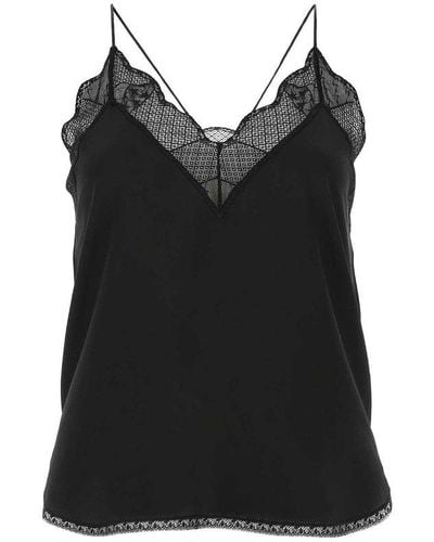 Zadig & Voltaire Christy Lace Detailed Camisole - Black