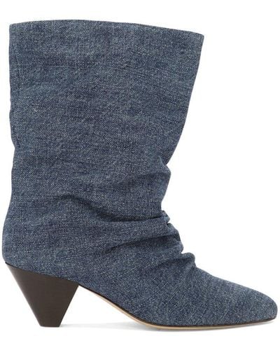 Isabel Marant Denim Ankle Boots - Blue