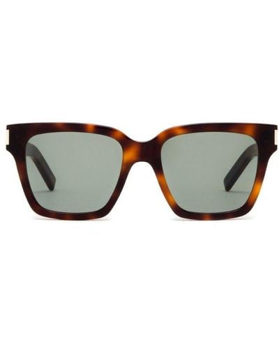 Saint Laurent Square Frame Sunglasses - Multicolour