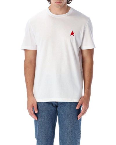 Golden Goose Star Chest Logo T-Shirt - White