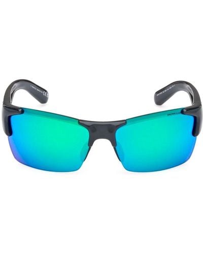 Moncler Spectron Rectangular Sunglasses - Blue
