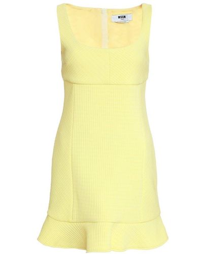 MSGM Knitted Dress - Yellow