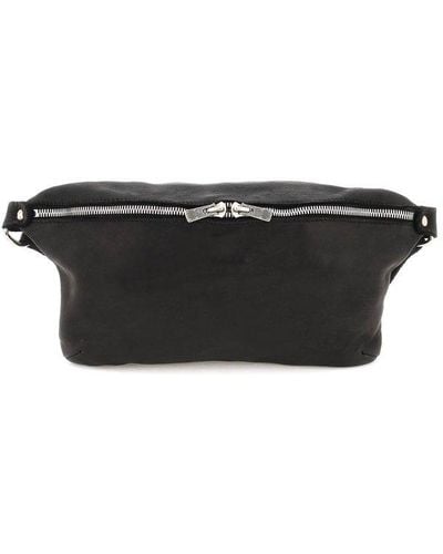 Guidi Leather Beltpack-crossbody Bag - Black