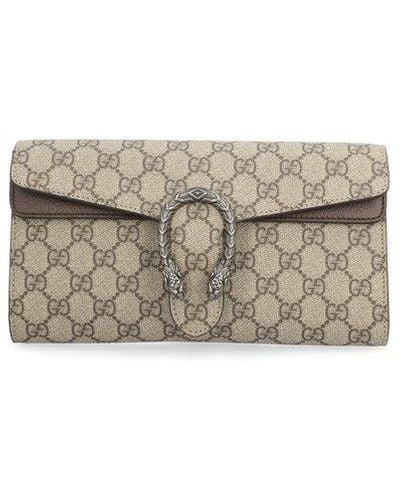 Gucci Small Dionysus Chain Linked Shoulder Bag - White
