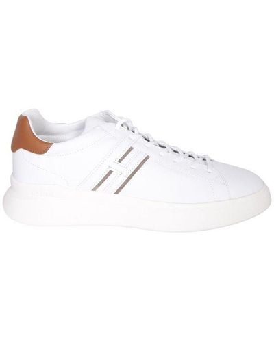 Hogan Logo Detailed Low-top Trainers - White
