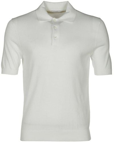 Malo Straight Hem Polo Shirt - White