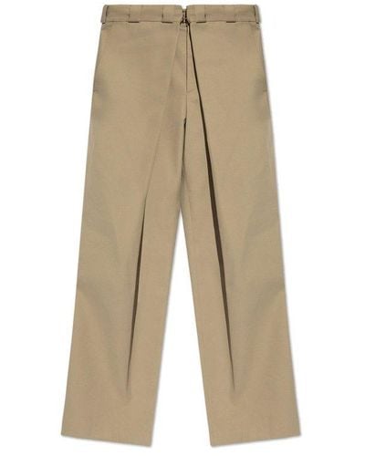 Givenchy Pleated Trousers, - Natural