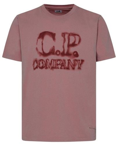 C.P. Company Old Rose Cotton T-shirt - Pink