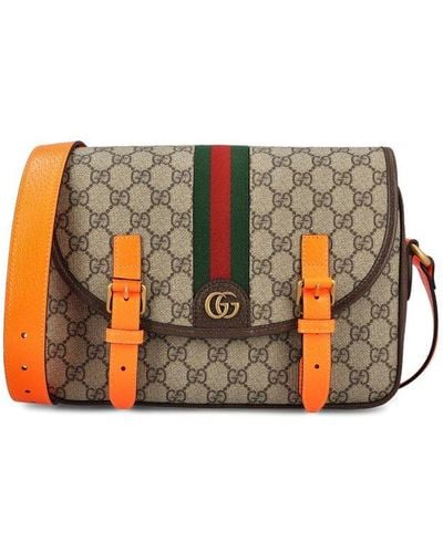 Gucci Ophidia GG Crossbody Bag - Orange