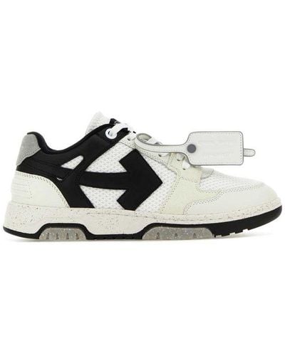 Off-White c/o Virgil Abloh Slim Out Of Office Lace-up Sneakers - White