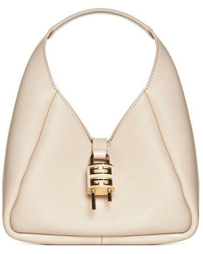 Givenchy G-hobo Mini Leather Bag - Natural