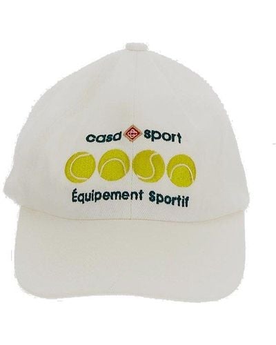 CASABLANCA Casa Sport Logo Embroidered Baseball Cap - White