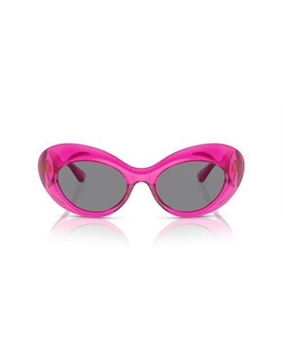 Versace Oval-frame Sunglasses - Pink