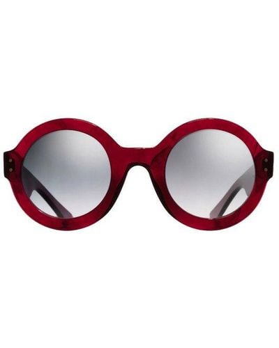 Cutler and Gross Round Frame Sunglasses - Red