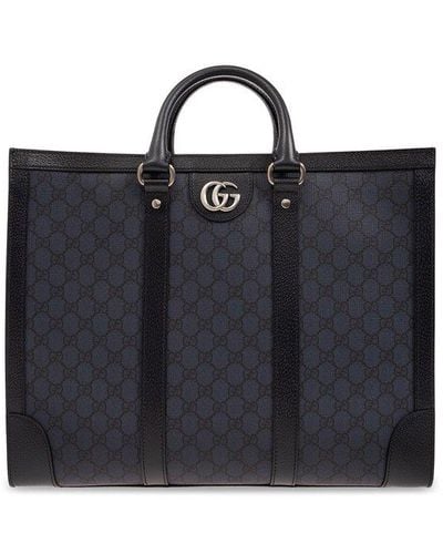 Gucci 'ophidia Large' Shopper Bag - Black