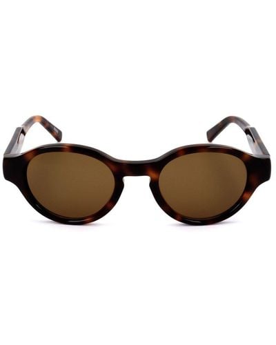 Zegna Round-frame Sunglasses - Multicolour