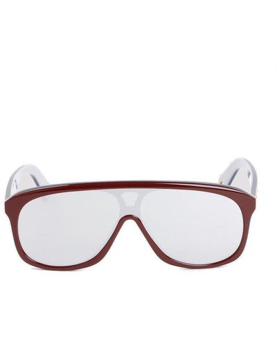 Chloé Aviator Frame Sunglasses - Red