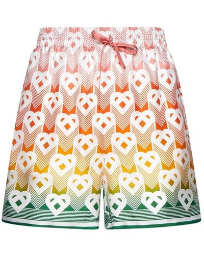 Casablancabrand Gradient Heart Monogram Shorts - Multicolor