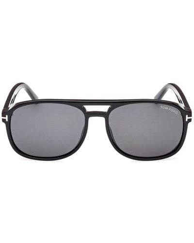 Tom Ford Aviator-frame Sunglasses - Grey