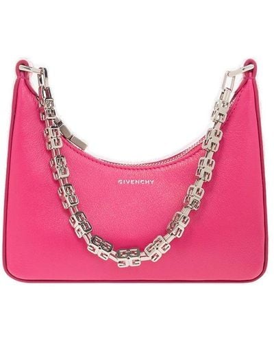 Givenchy Mini Moon Cut-out Crossbody Bag - Pink