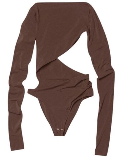 Jacquemus Carozzu Long-sleeved Bodysuit - Brown