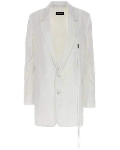 Ann Demeulemeester Agnes Blazer And Suits - White