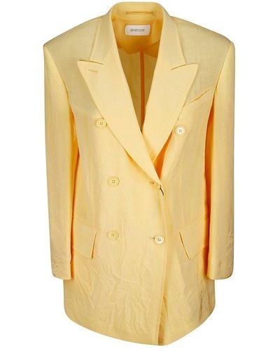 Sportmax Zelig Double-breasted Jacket - Yellow