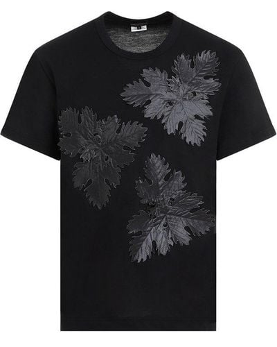 Comme des Garçons Motif Printed Crewneck T-shirt - Black