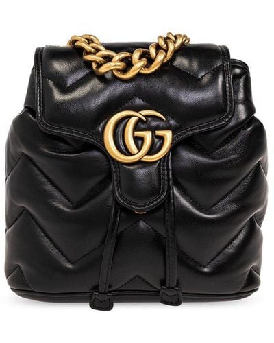 Gucci 'GG Marmont' Backpack, - Black