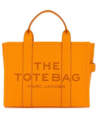 Marc Jacobs Logo-embossed Medium Tote Bag - Orange