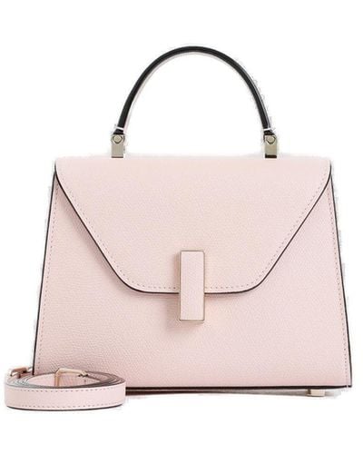Valextra Iside Foldover Micro Tote Bag - Pink
