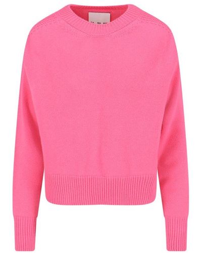 Sa Su Phi Knitted Long-sleeve Jumper - Pink