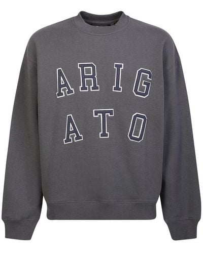 Axel Arigato Logo Patch Crewneck Sweatshirt - Grey