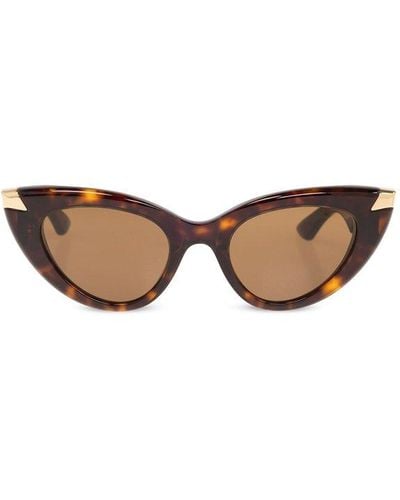 Alexander McQueen Cat-eye Sunglasses, - Brown