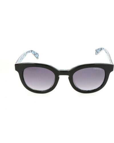 Lanvin Oval Frame Sunglasses - Black