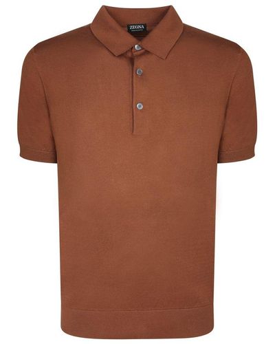 Zegna T-Shirts - Brown