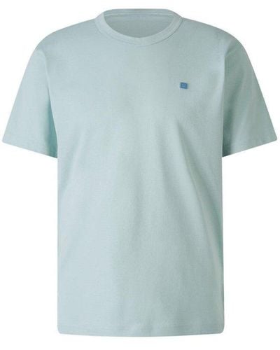 Acne Studios Logo Patch Crewneck T-shirt - Blue
