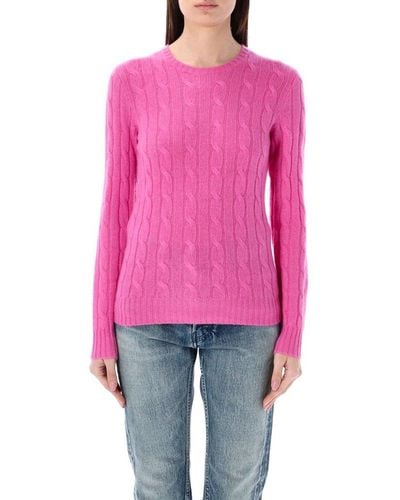 Polo Ralph Lauren Cable Knitted Jumper - Pink