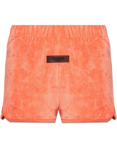 Fear Of God Velour Shorts - Orange