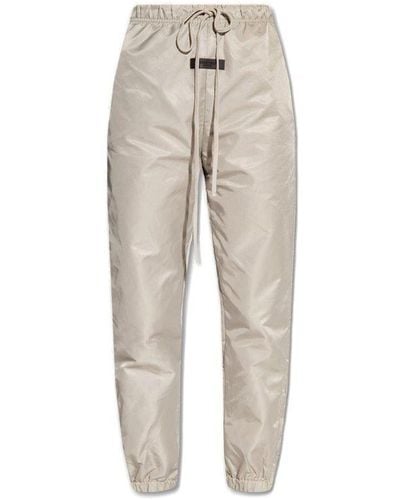 Fear Of God Track Pants With Logo - Natural