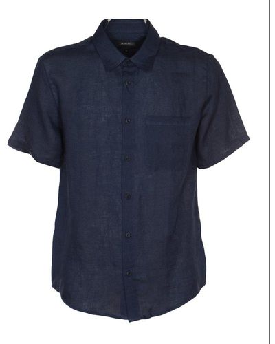 A.P.C. Buttoned Short Sleeve Shirt - Blue