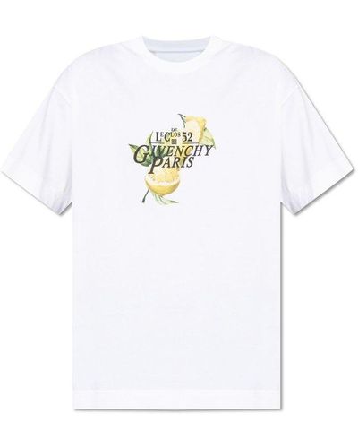 Givenchy Graphic Printed Crewneck T-shirt - White
