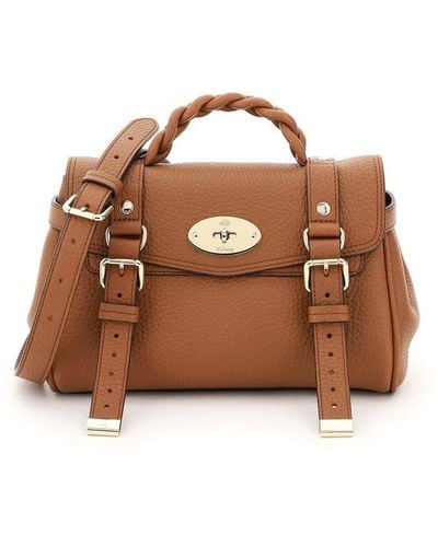 Mulberry Alexa Grained Leather Mini Bag - Brown