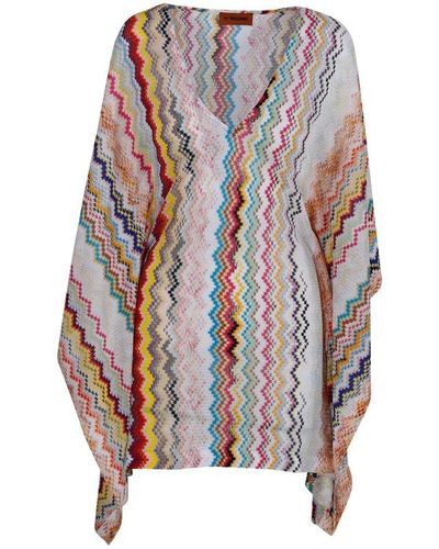 Missoni Striped V-neck Sweater - Multicolor