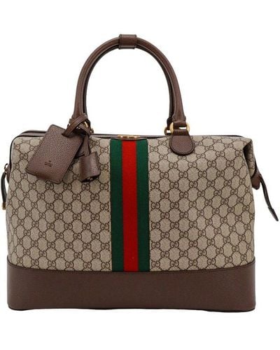 Gucci Savoy Duffle Bag - Brown