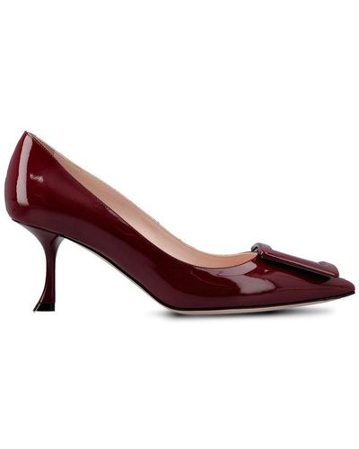 Roger Vivier Viv In The City Court Shoes - Red