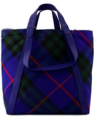 Burberry Shopping Bags - Blue