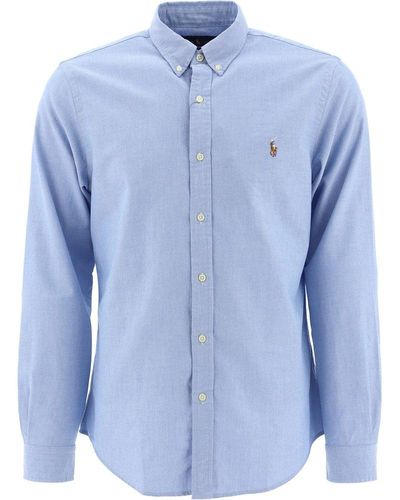 Polo Ralph Lauren Logo Embroidered Shirt - Blue